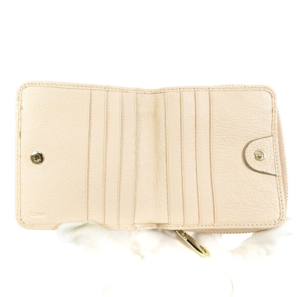 Chloe Ribbon Motif Bifold Wallet Leather - Picture 5 of 8